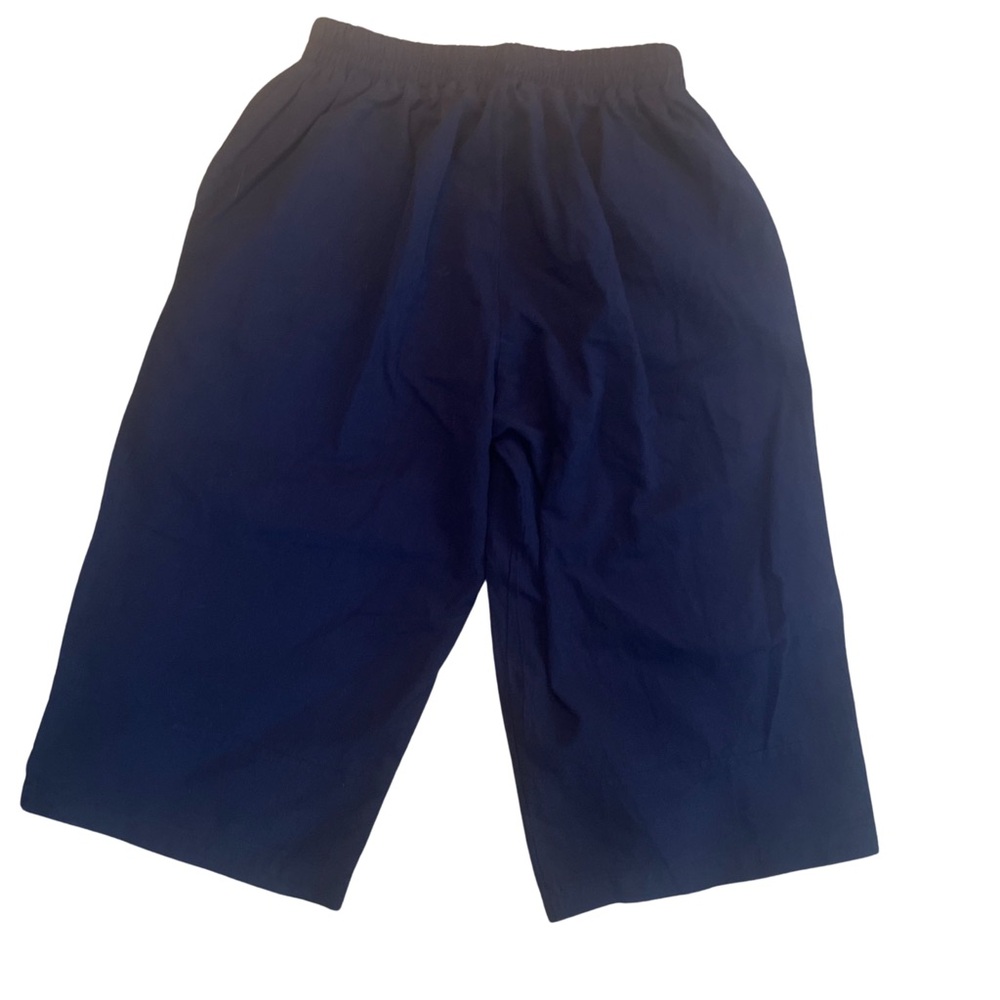 Wide Leg Shorts - Navy